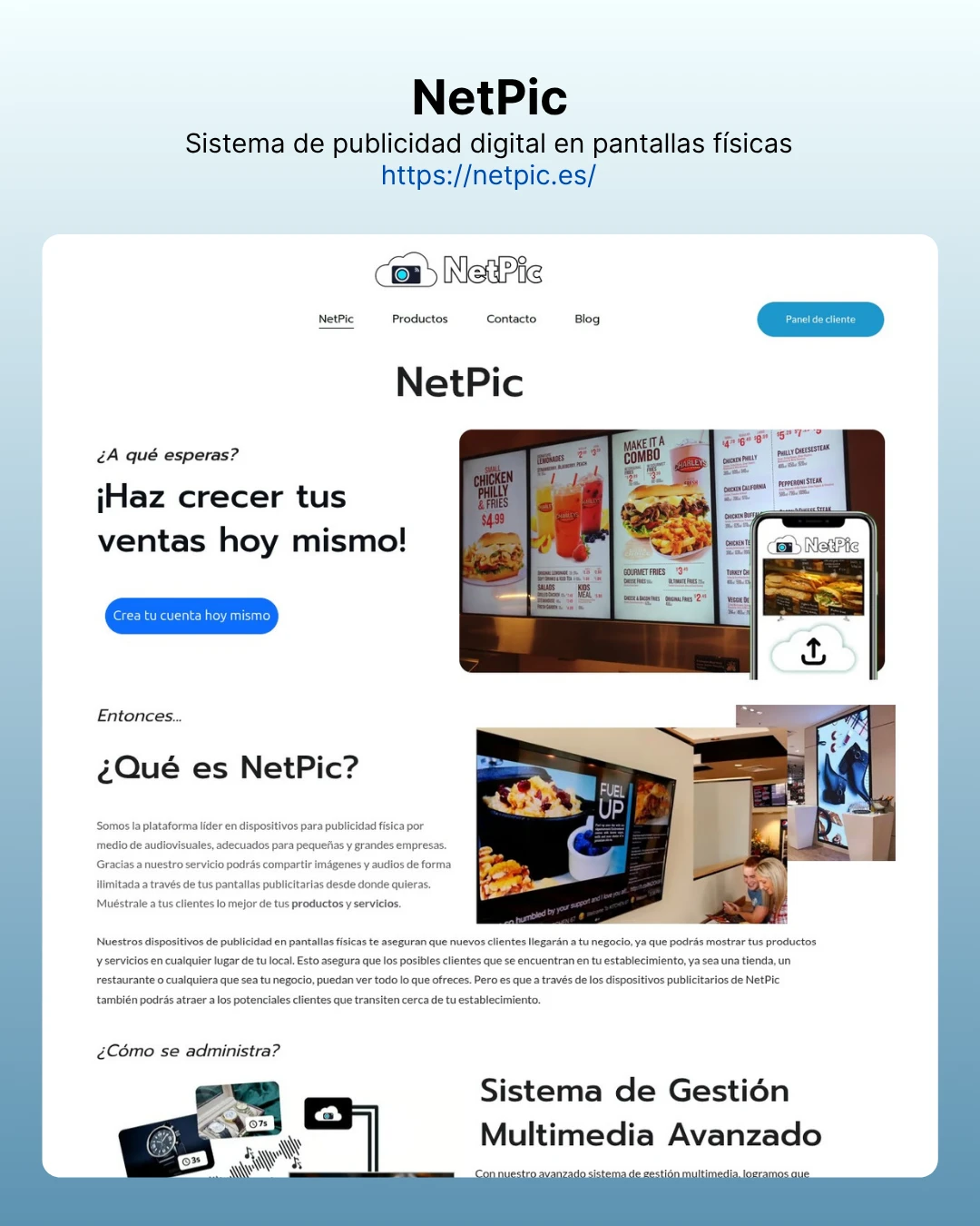 NetPic - 实体设备广告